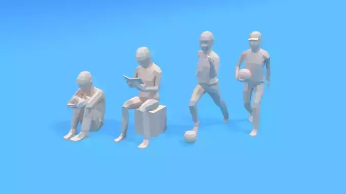 Low Poly Kids Collection Vol 1 