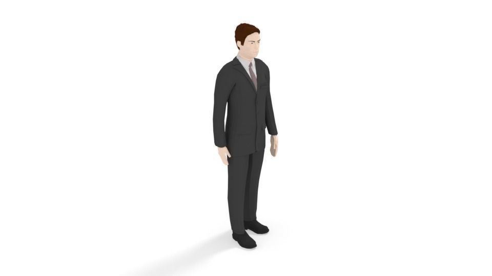 Low Poly People Collection girl wearing pants and shirt _65