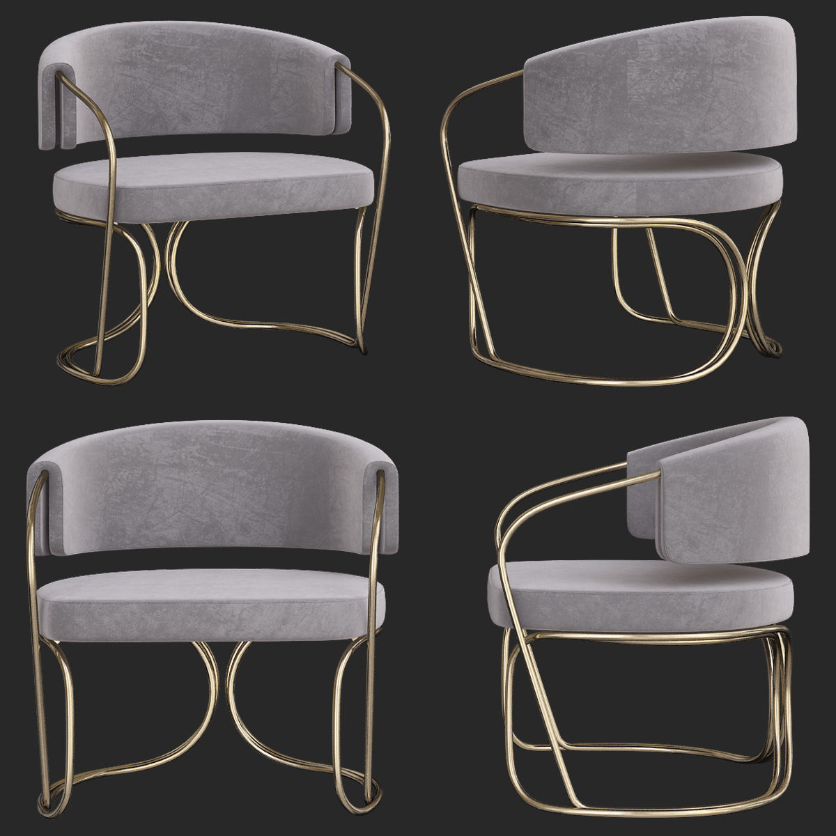 TRUSSRDI A-ROUND ARMCHAIR 3d model