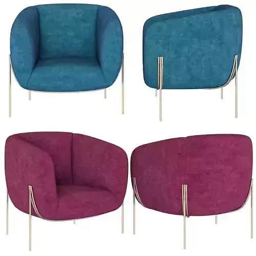 Saba Italia Geo Armchair 3d model 3D model Saba Italia Geo Armchair 3d model 3D model