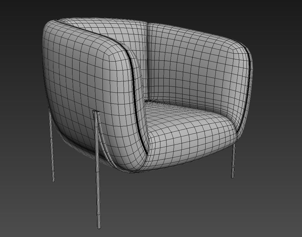 Saba Italia Geo Armchair 3d model 3D model_2