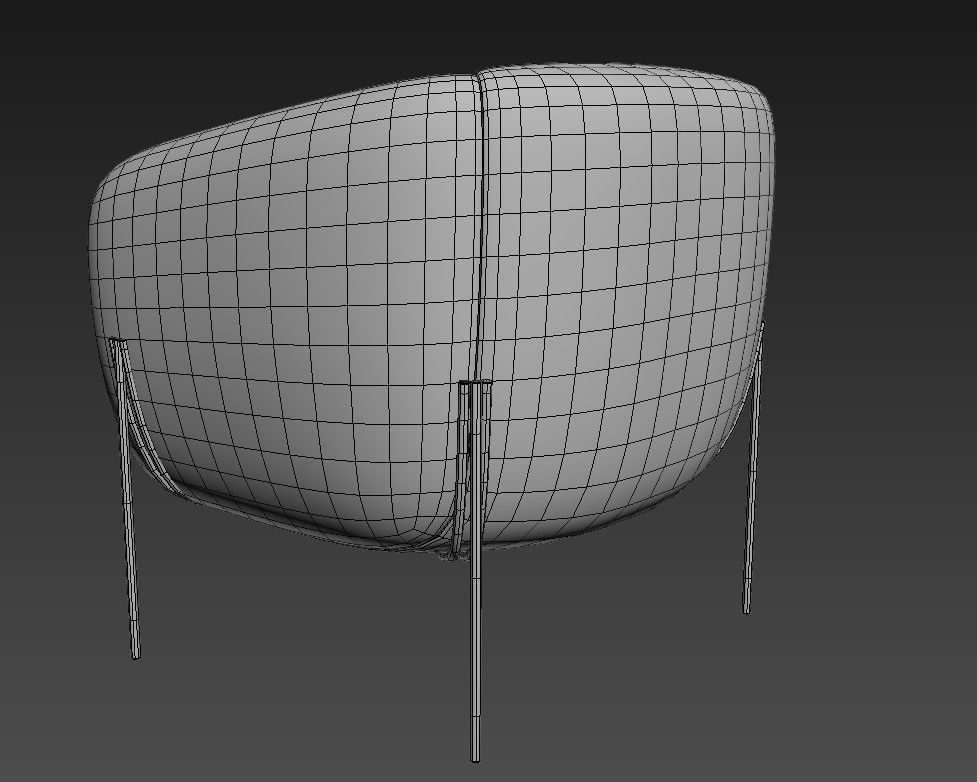 Saba Italia Geo Armchair 3d model 3D model_1