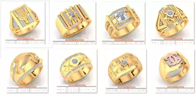 11 Gents Mens Heavy Ring Stl bulk collections 