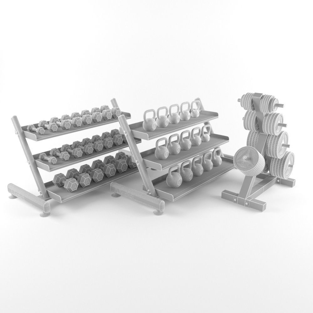 Equipment Gym 3D model_3