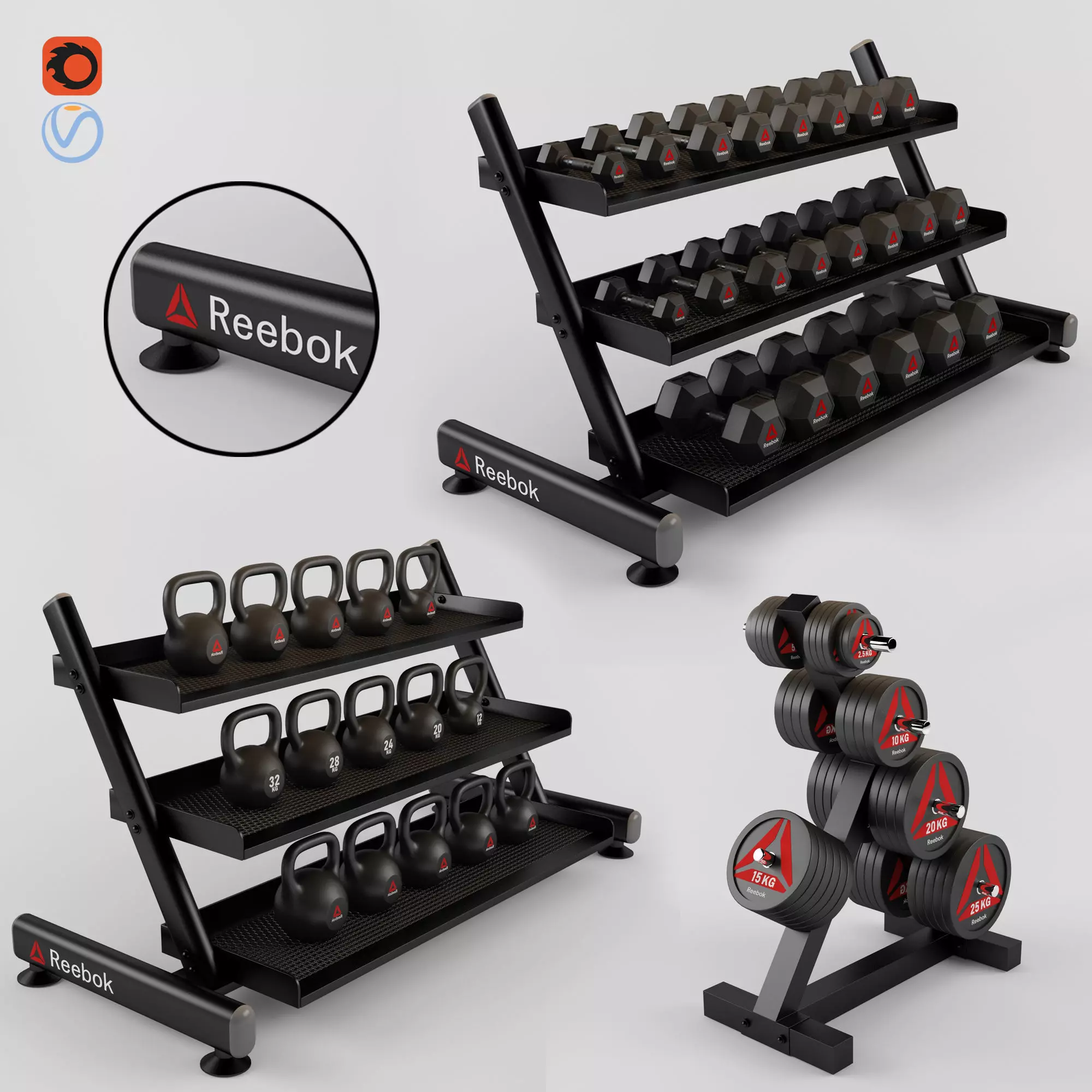 Equipment Gym 3D model_0