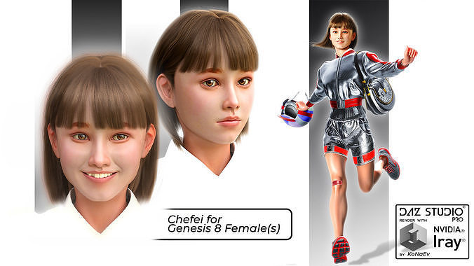 Chefei for Genesis 8 Females 3D model