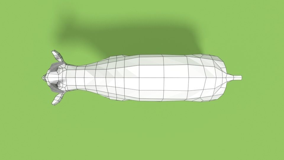 Low Poly Cartoon Goat Low-poly 3D model_15