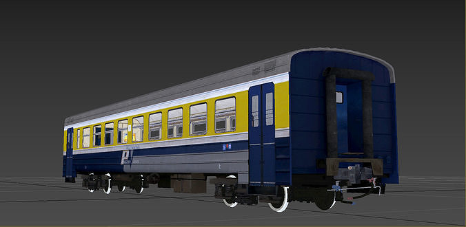 ER-2 EMU Passenger Wagon 3D model 3D model