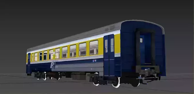 ER-2 EMU Passenger Wagon 3D model 3D model