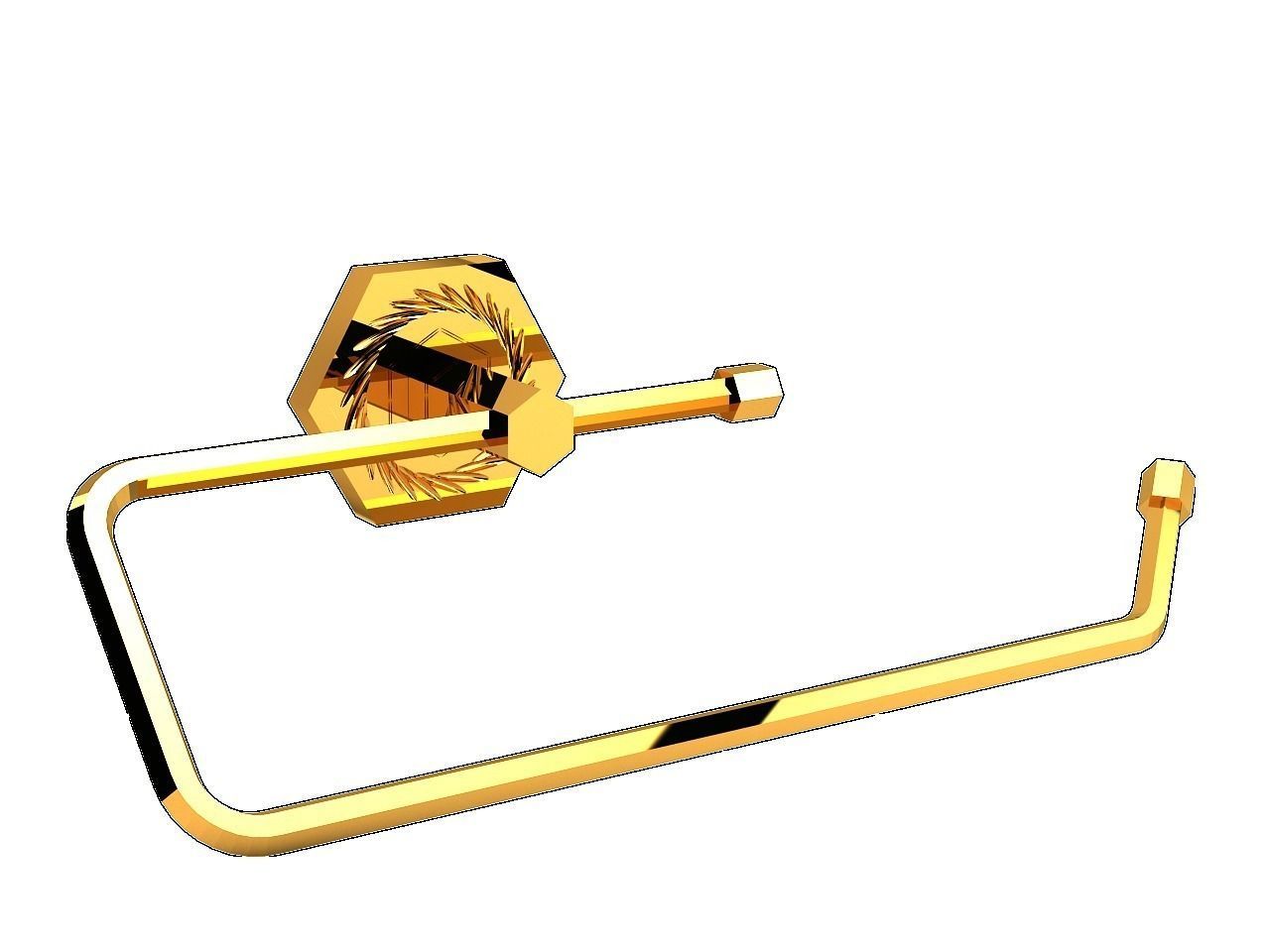 Orchid Spike Towel Capless 3D model_1