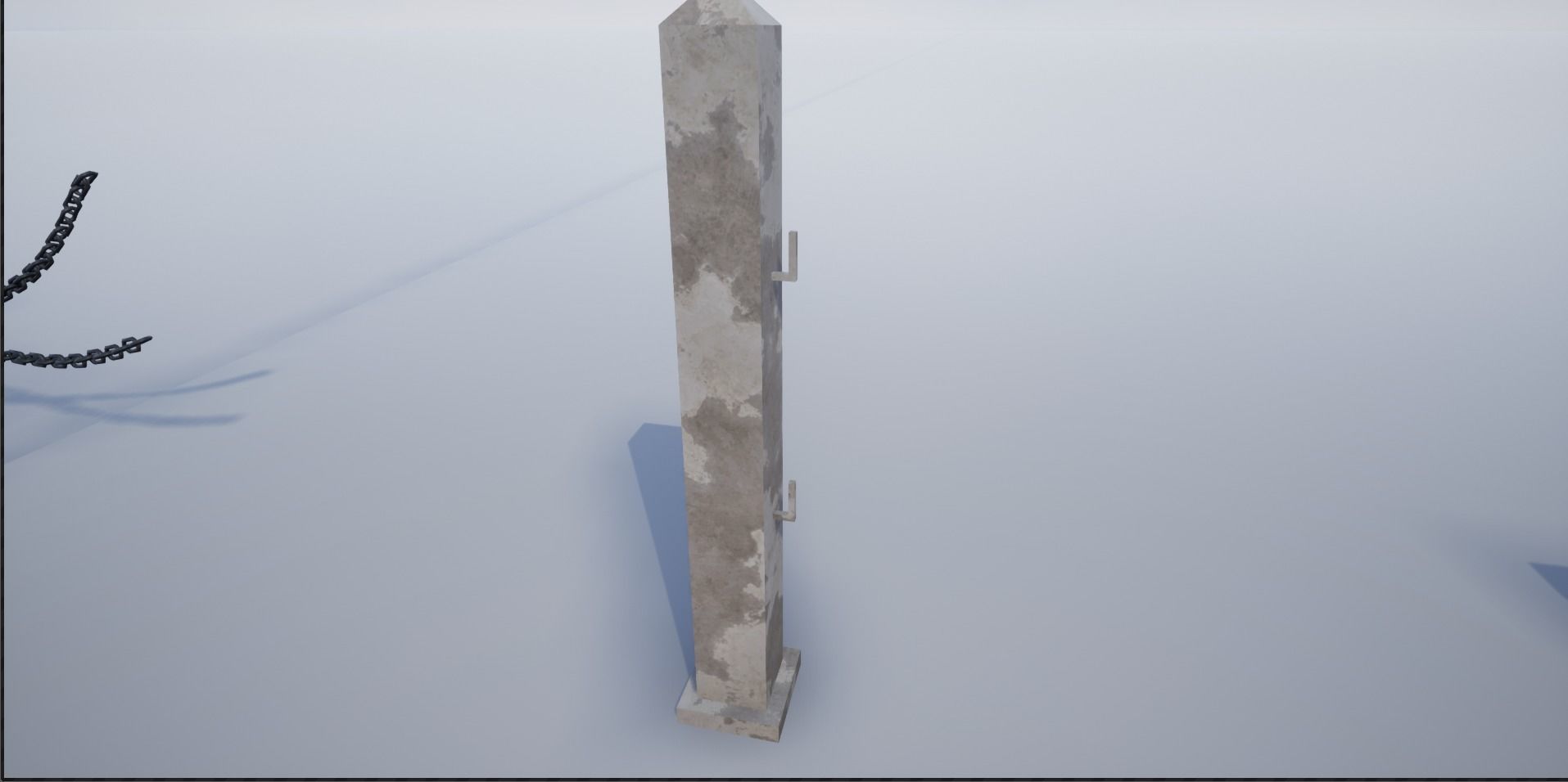 Modular Chained Poles Low-poly 3D model_19