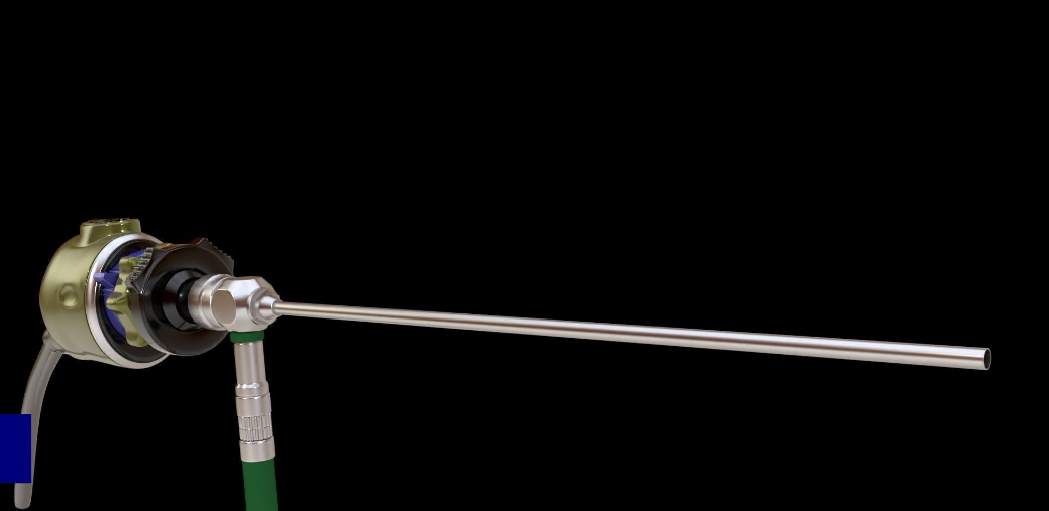 Endoscope  Low-poly 3D model_1