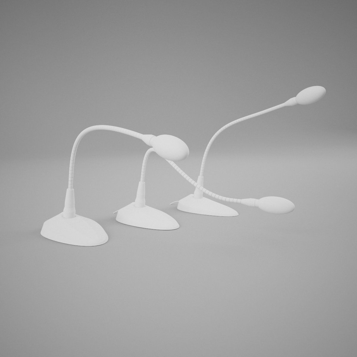 Microphone Office Set 3D model_1