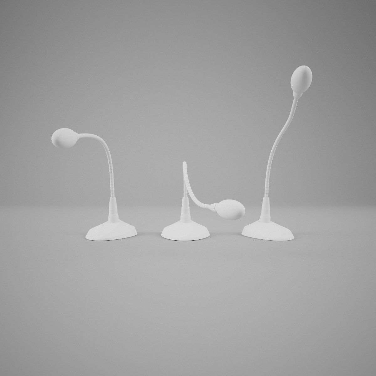 Microphone Office Set 3D model_3
