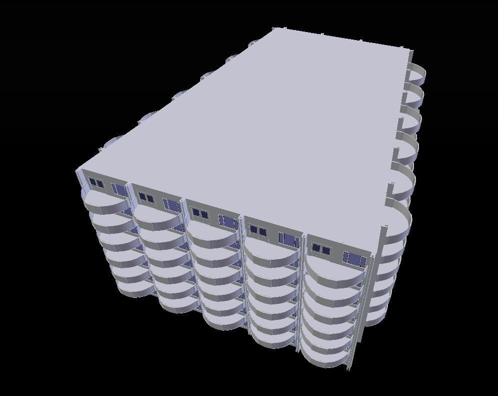 Holiday Flats 3D model_2