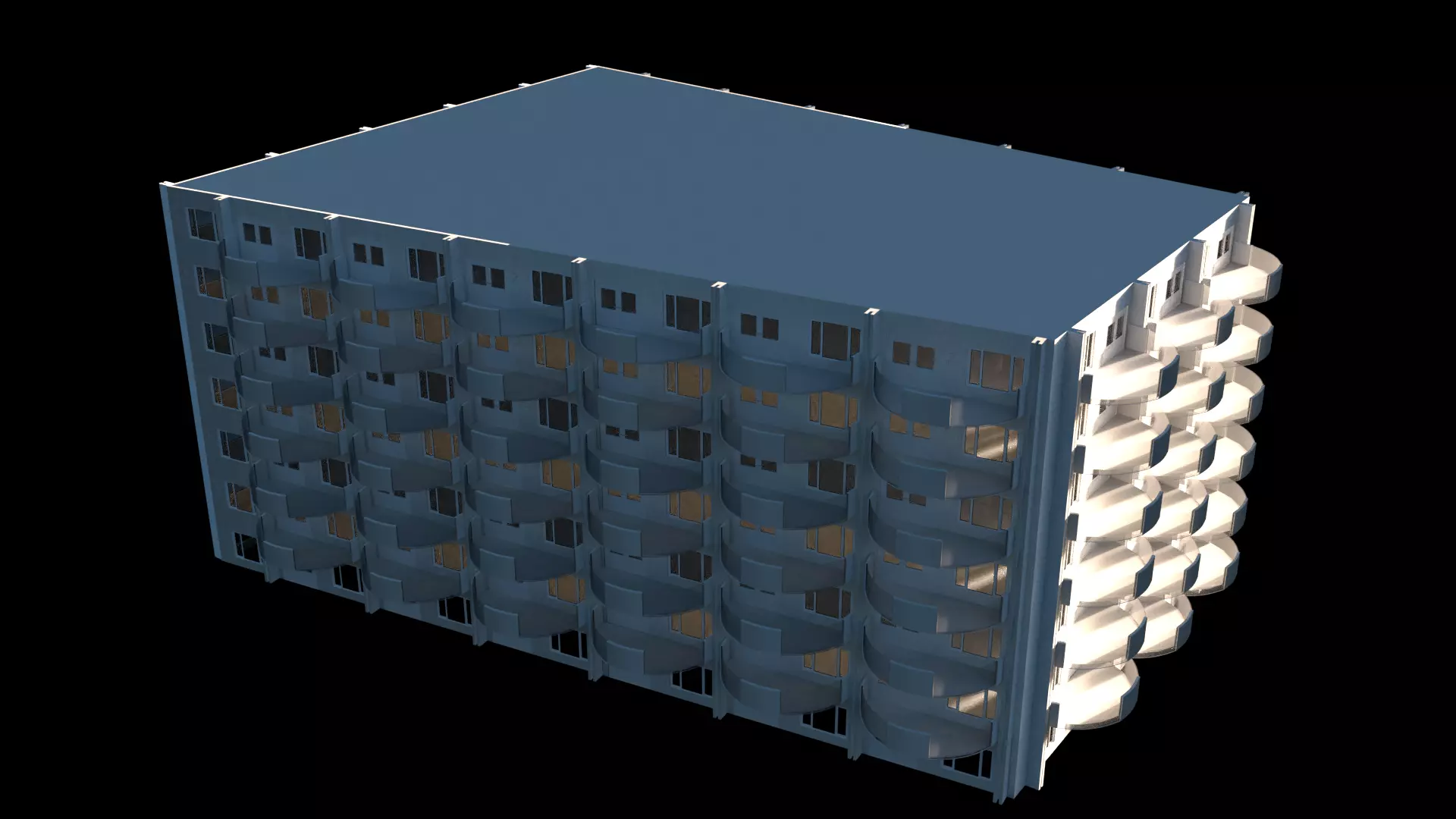Holiday Flats 3D model_0