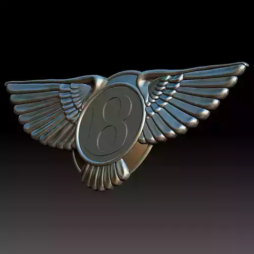 Bentley logo 3D print model