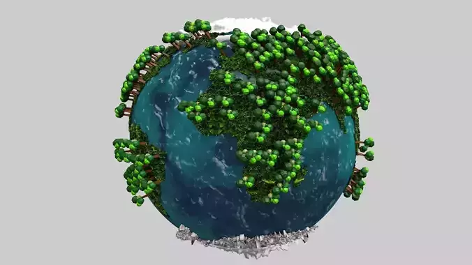 Green World 3D model