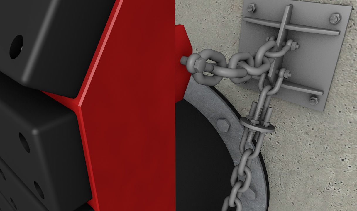 C4D dock fender 3D model_2