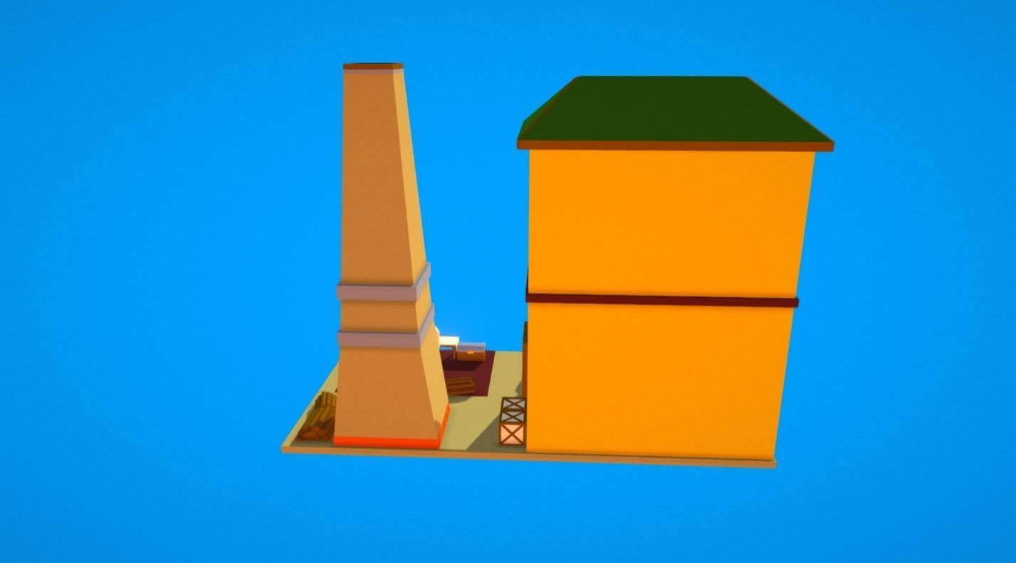 HIE Black Smith Shop N1 Low-poly 3D model_7