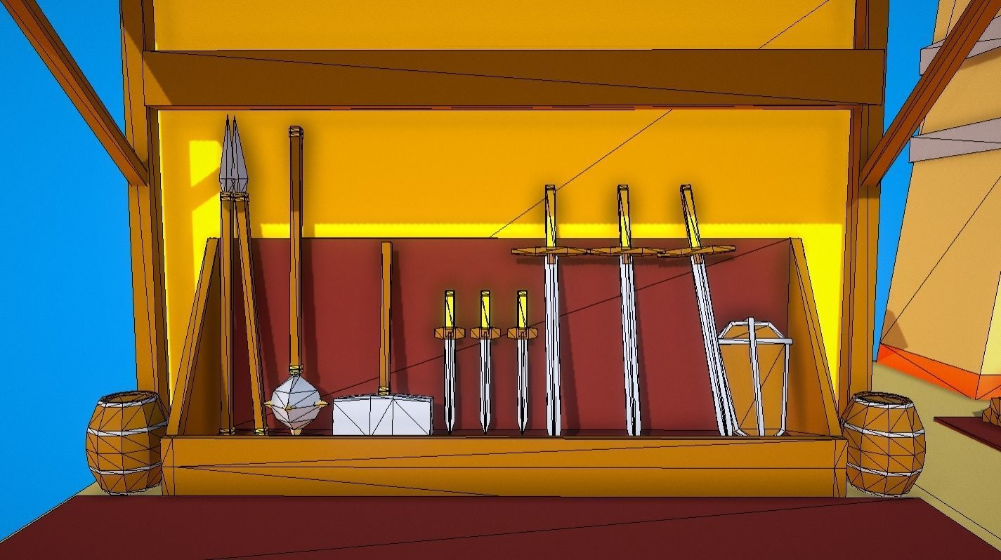 HIE Black Smith Shop N1 Low-poly 3D model_4