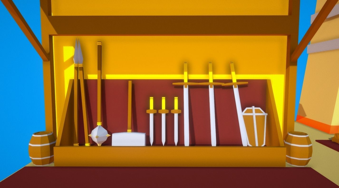 HIE Black Smith Shop N1 Low-poly 3D model_3