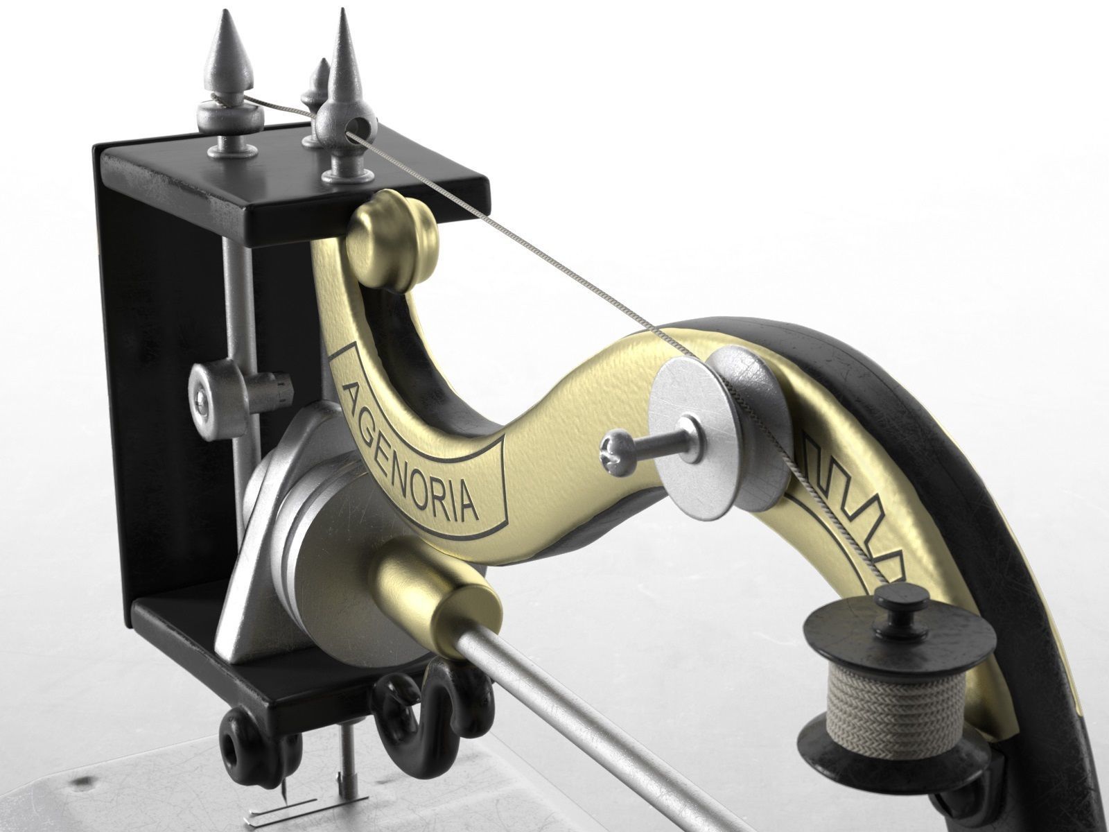 Agenoria Sewing Machine 3D model_2