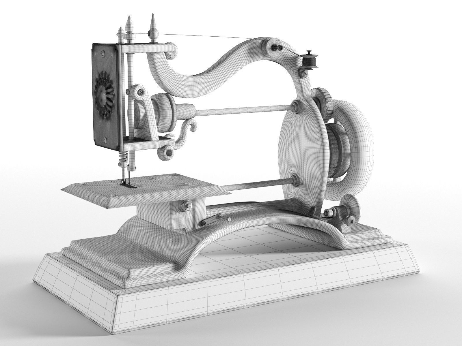 Agenoria Sewing Machine 3D model_3