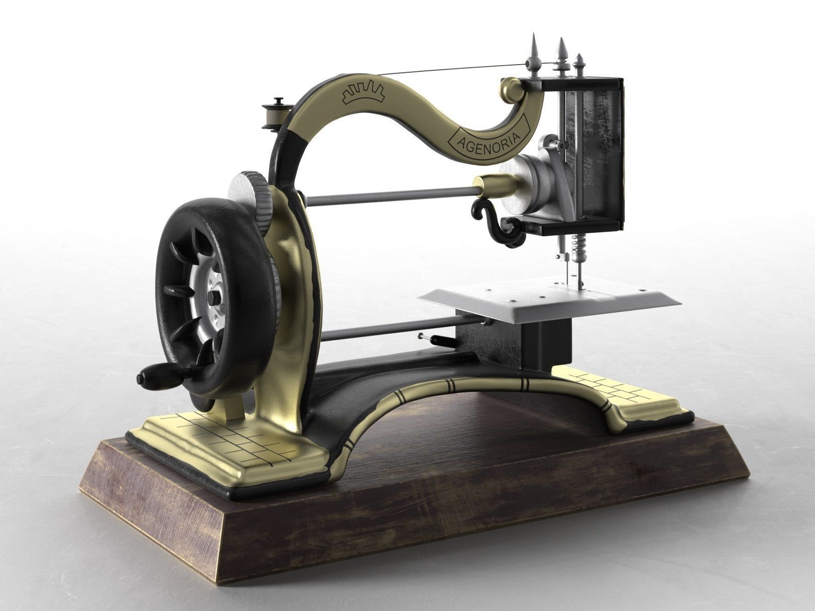 Agenoria Sewing Machine 3D model_1