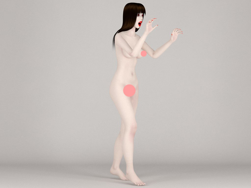 100 nude girls collection 3D model_59