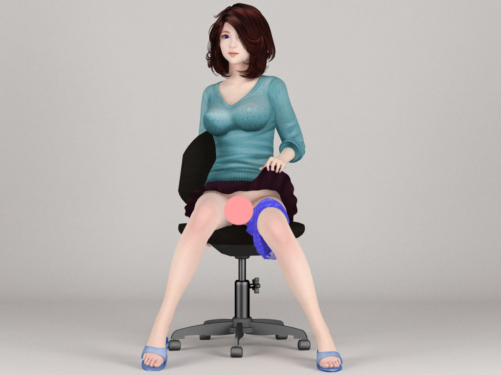 100 nude girls collection 3D model_61