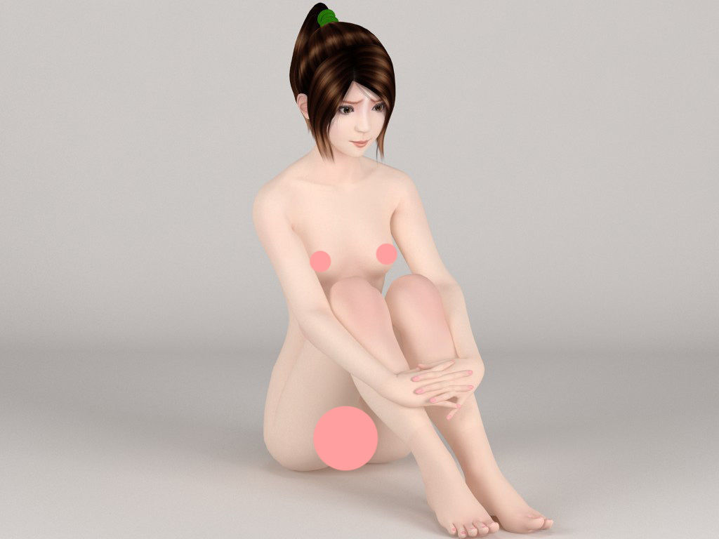 100 nude girls collection 3D model_8