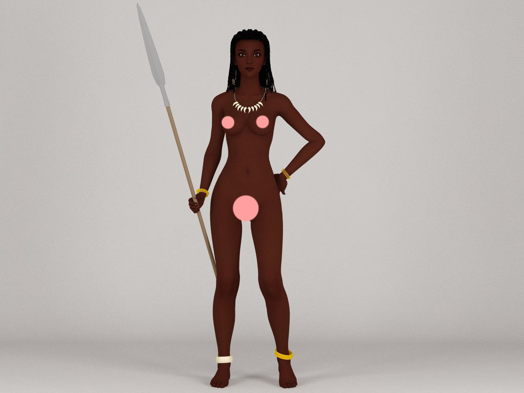 100 nude girls collection 3D model_99