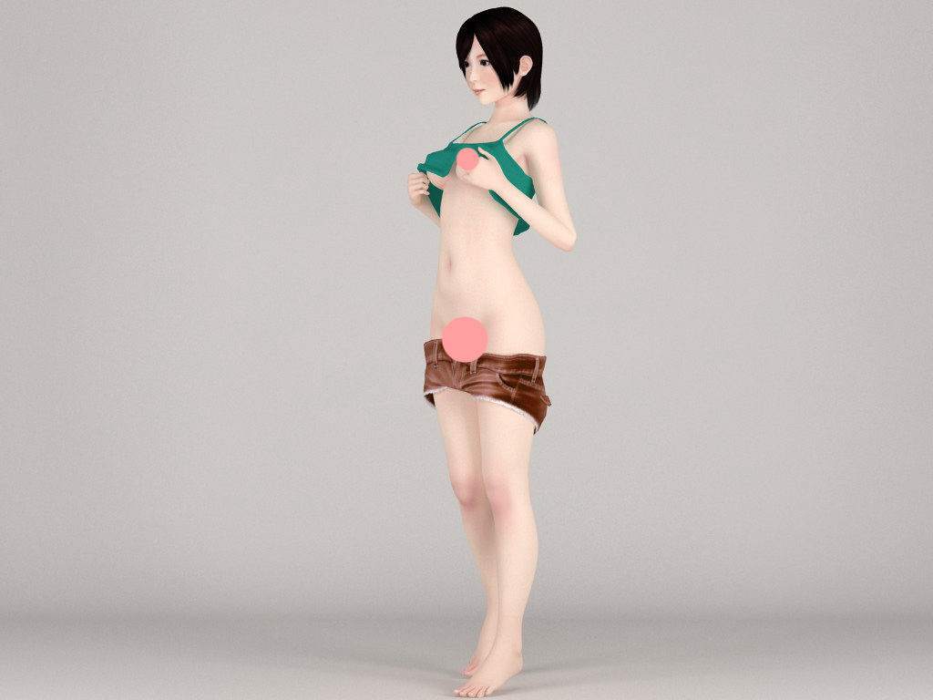 100 nude girls collection 3D model_40
