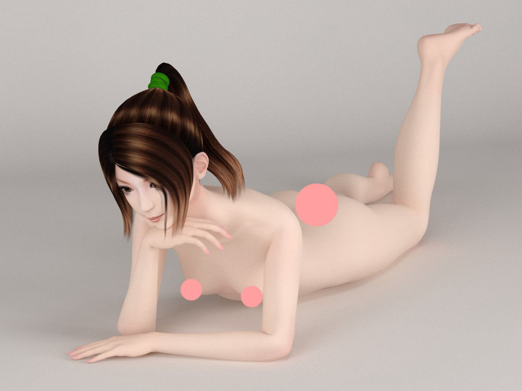 100 nude girls collection 3D model_5