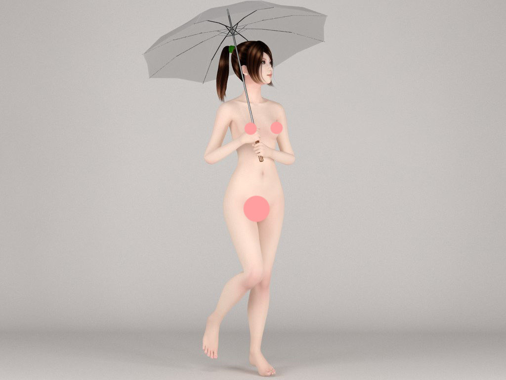 100 nude girls collection 3D model_3