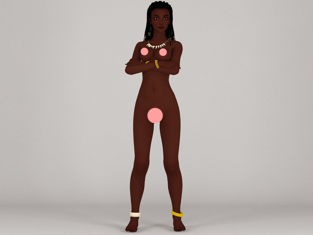 100 nude girls collection 3D model_100