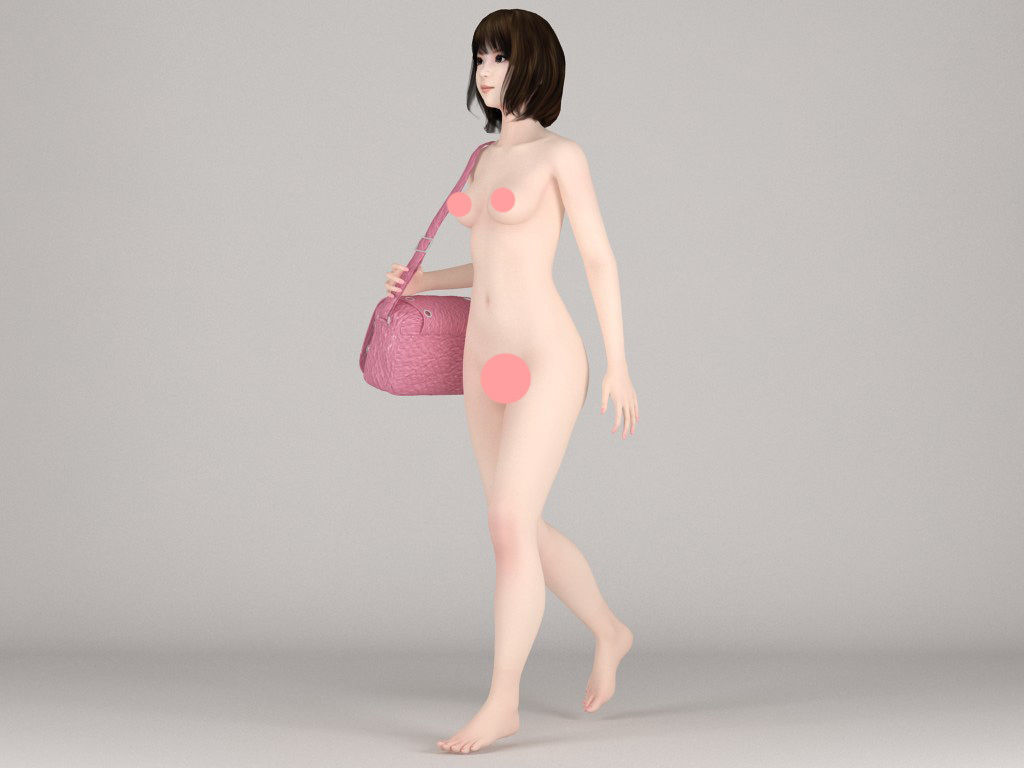 100 nude girls collection 3D model_28