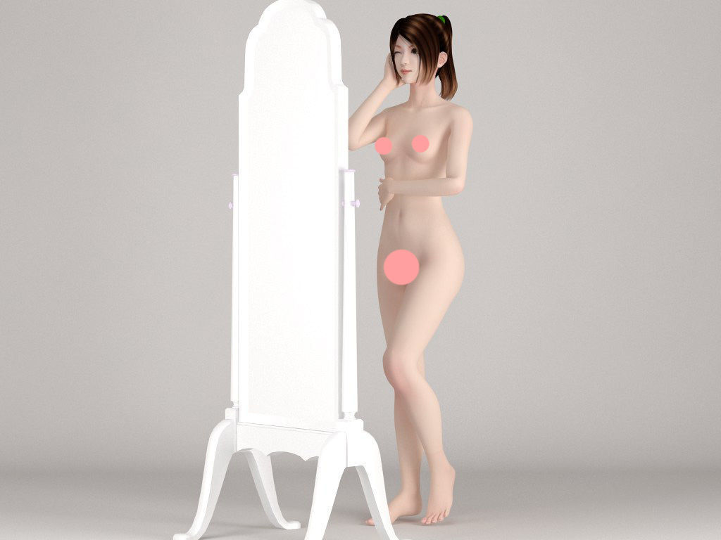 100 nude girls collection 3D model_13