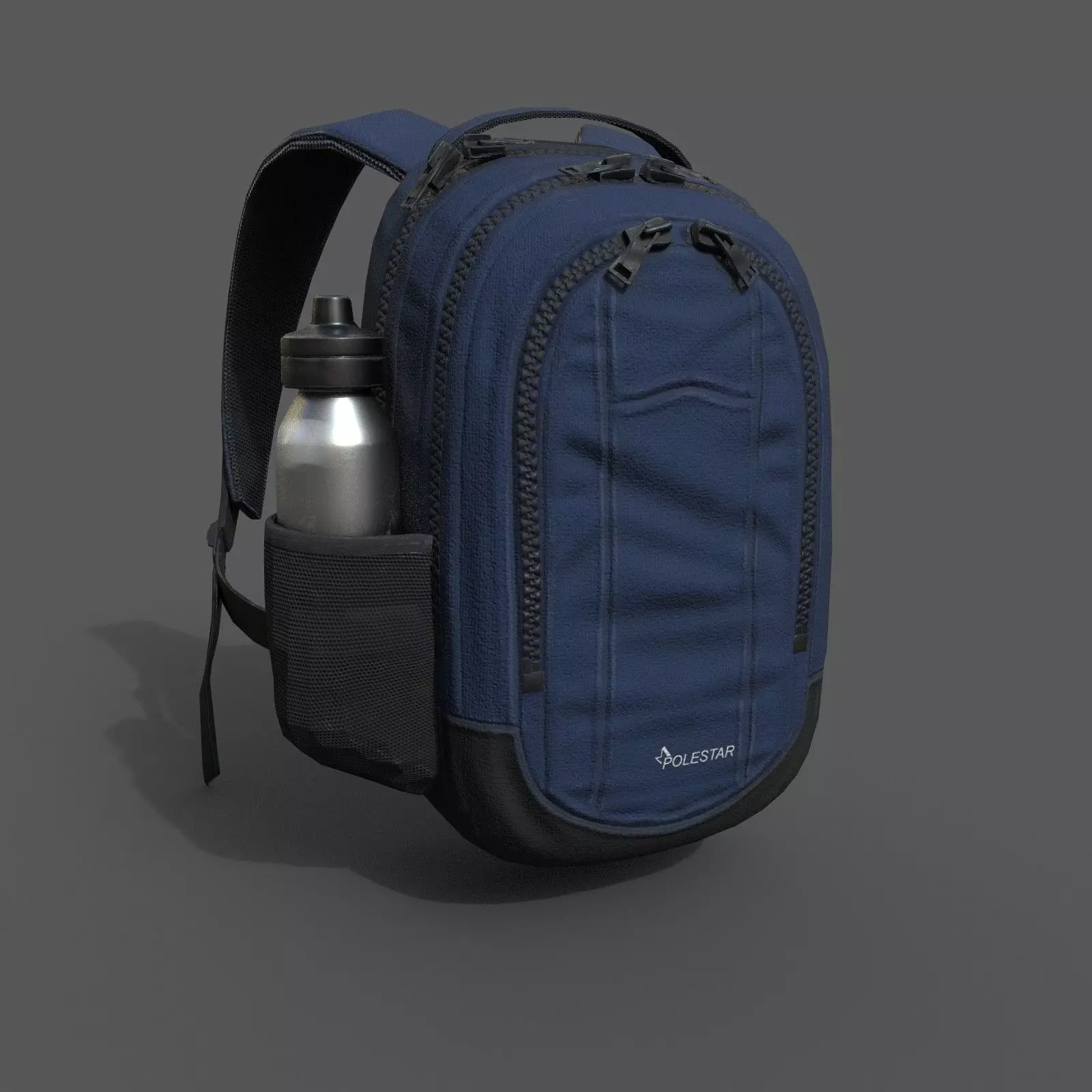 Human Backpack scifi ver 2 Low-poly 3D model_0