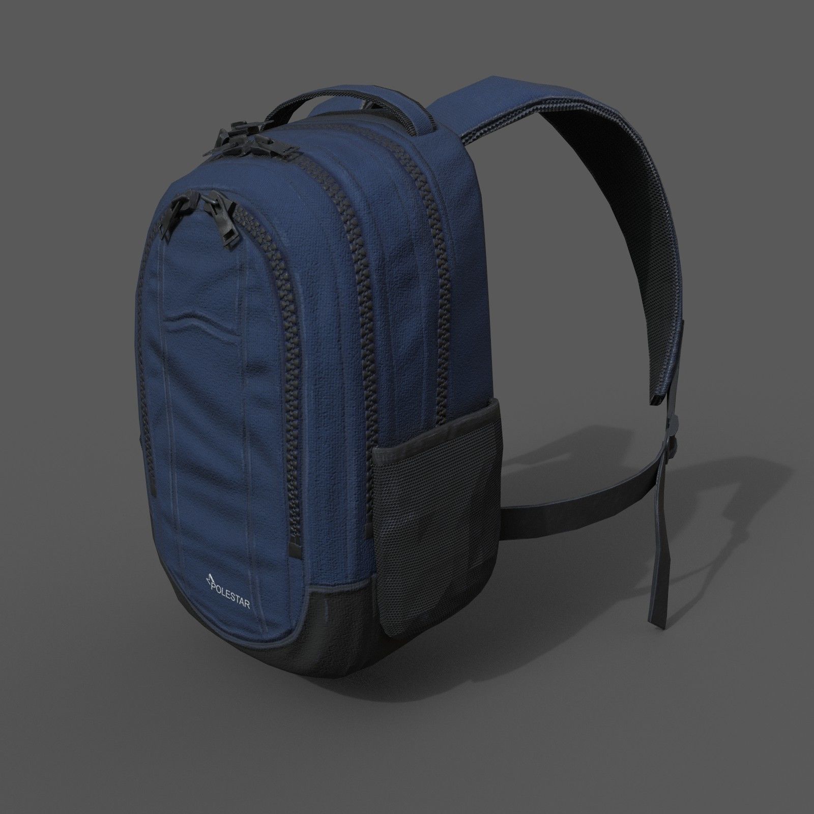 Human Backpack scifi ver 2 Low-poly 3D model_3
