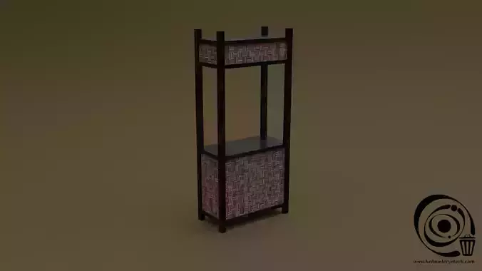 Trade stand 02 R Low-poly 3D model