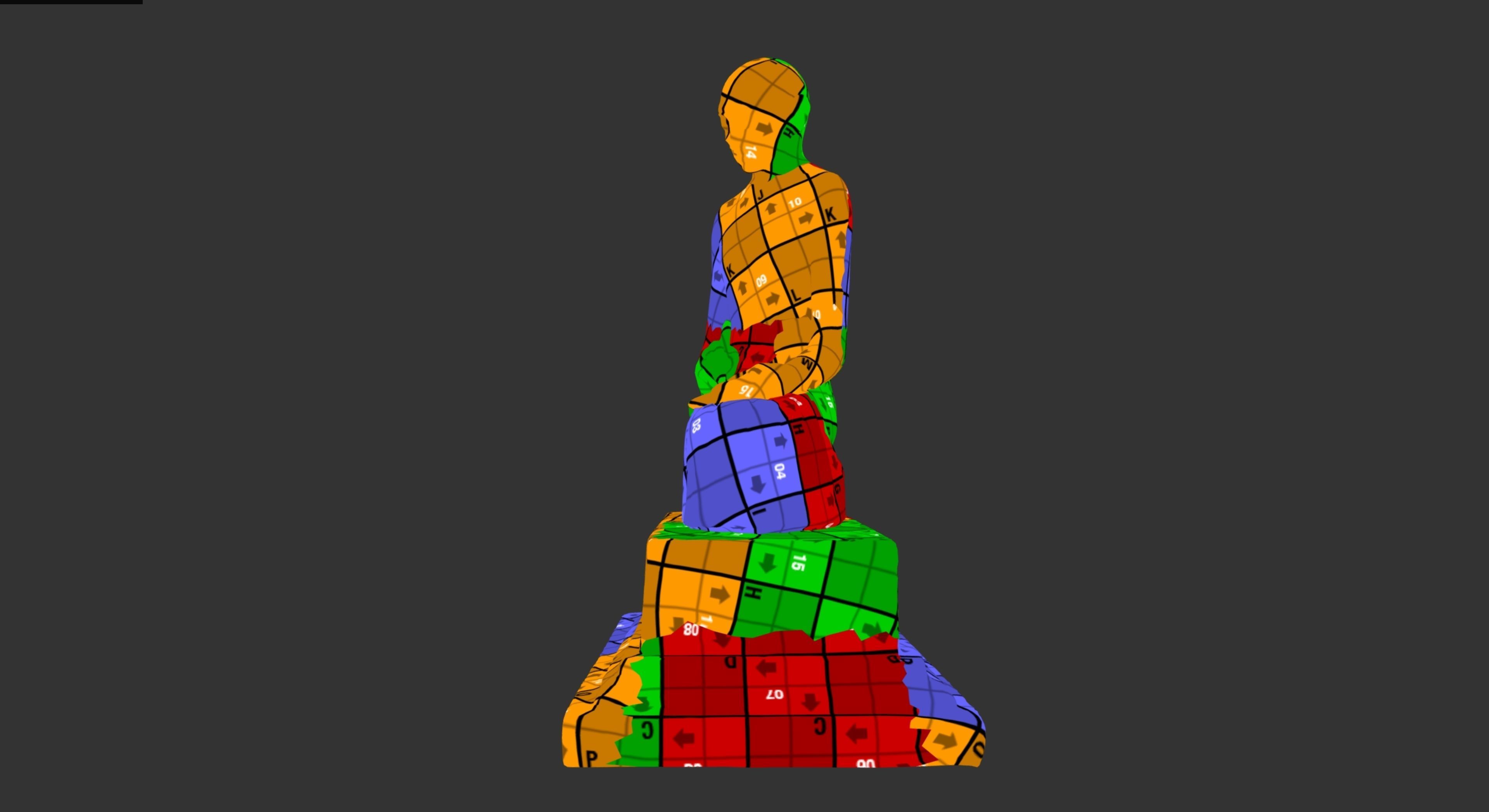 Ivory Gandhi v2 Low-poly 3D model_37