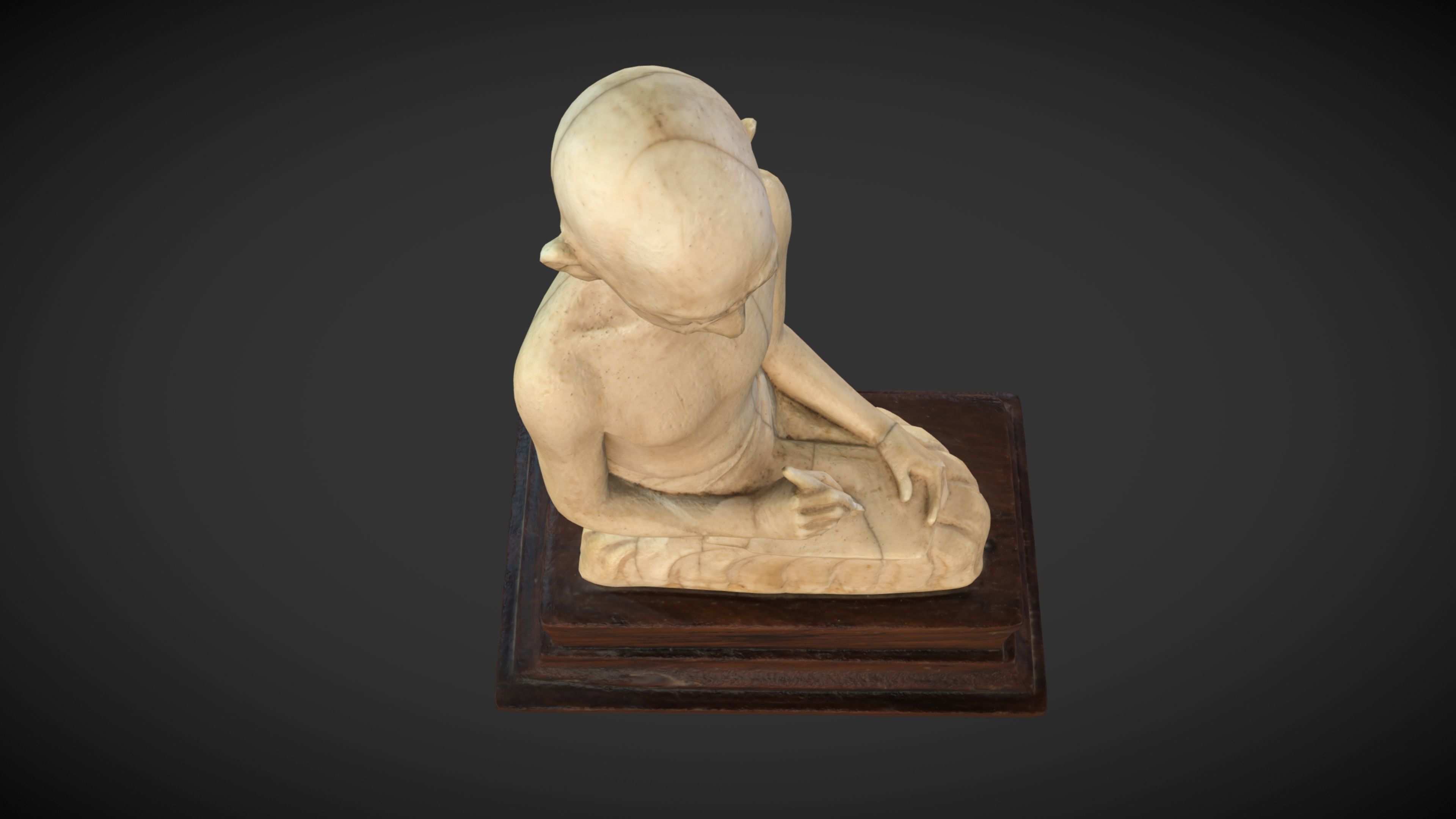 Ivory Gandhi v2 Low-poly 3D model_11