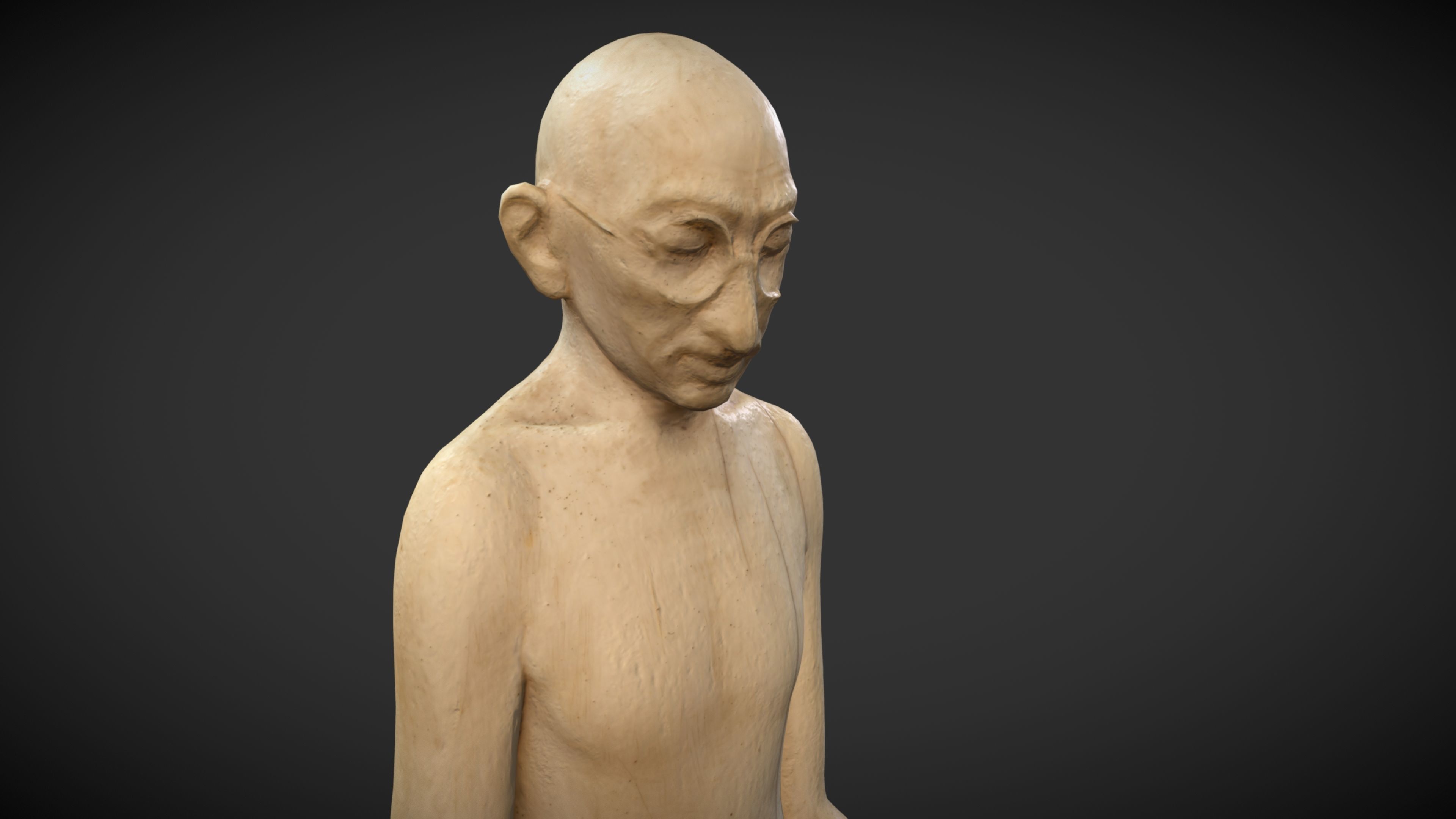 Ivory Gandhi v2 Low-poly 3D model_6