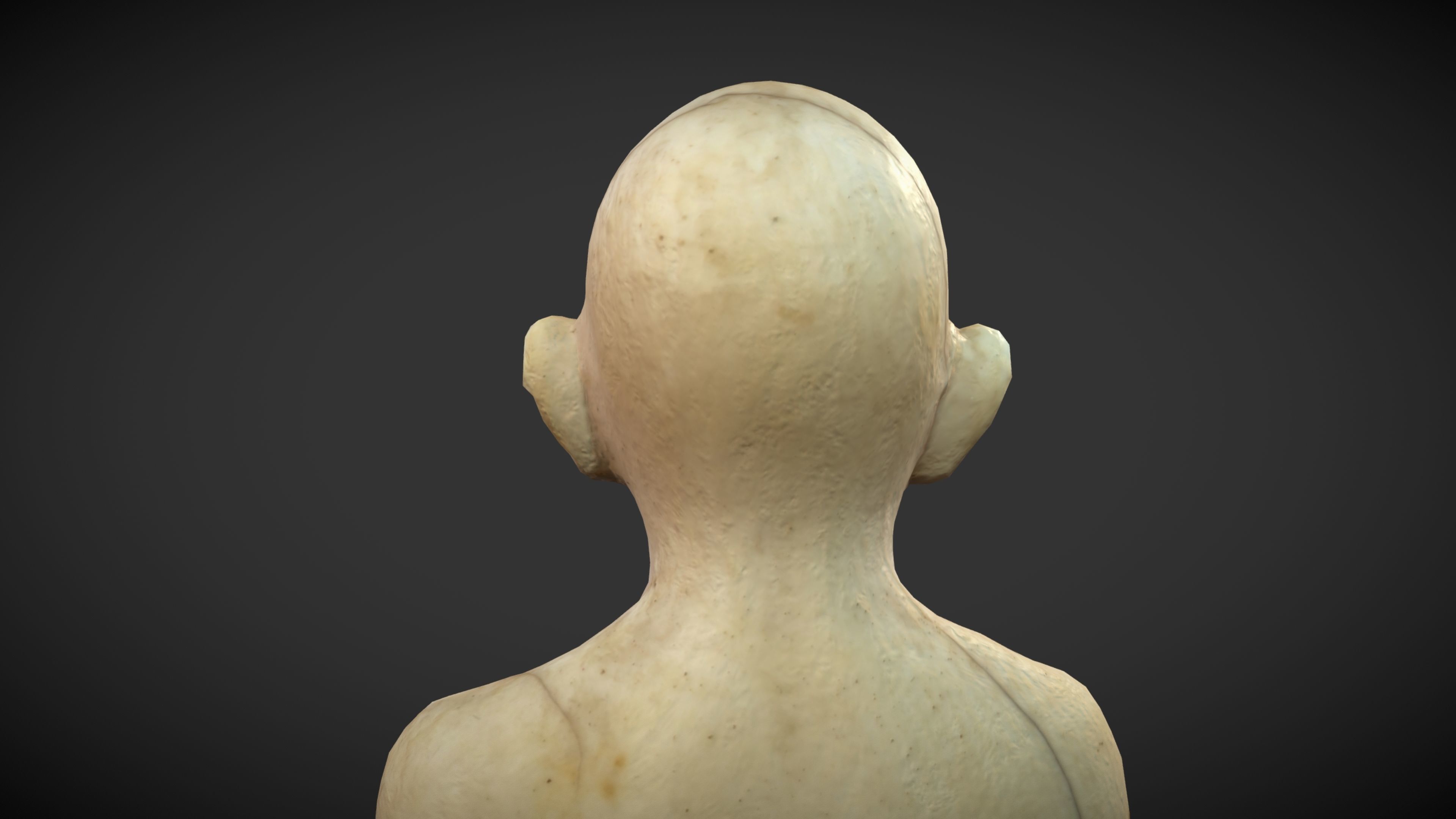 Ivory Gandhi v2 Low-poly 3D model_14
