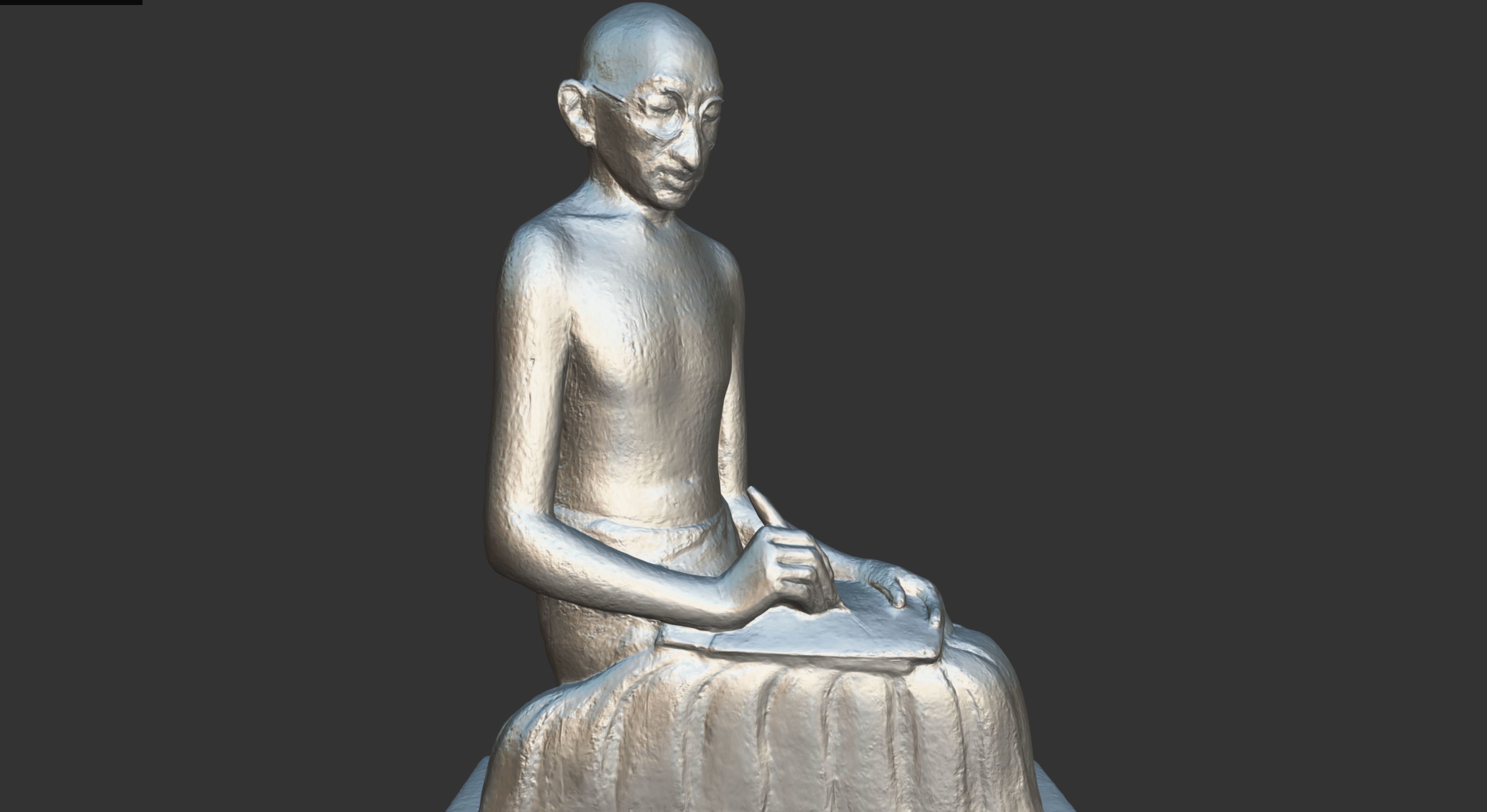 Ivory Gandhi v2 Low-poly 3D model_21