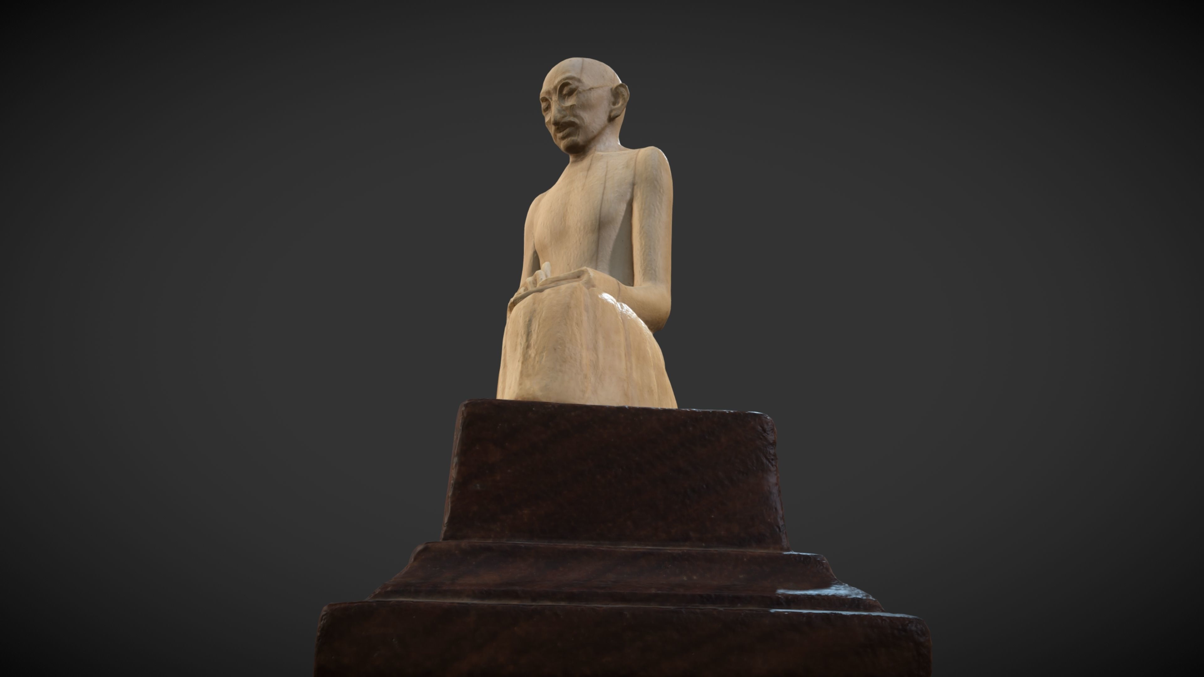 Ivory Gandhi v2 Low-poly 3D model_10