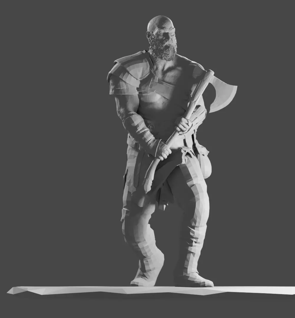 GOD OF WAR 4 - KRATOS 3D print model 3D print model_0