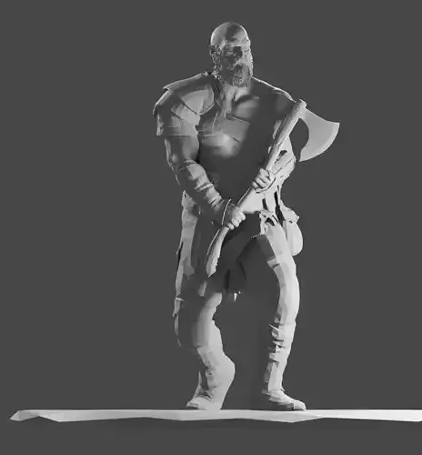 GOD OF WAR 4 - KRATOS 3D print model 3D print model